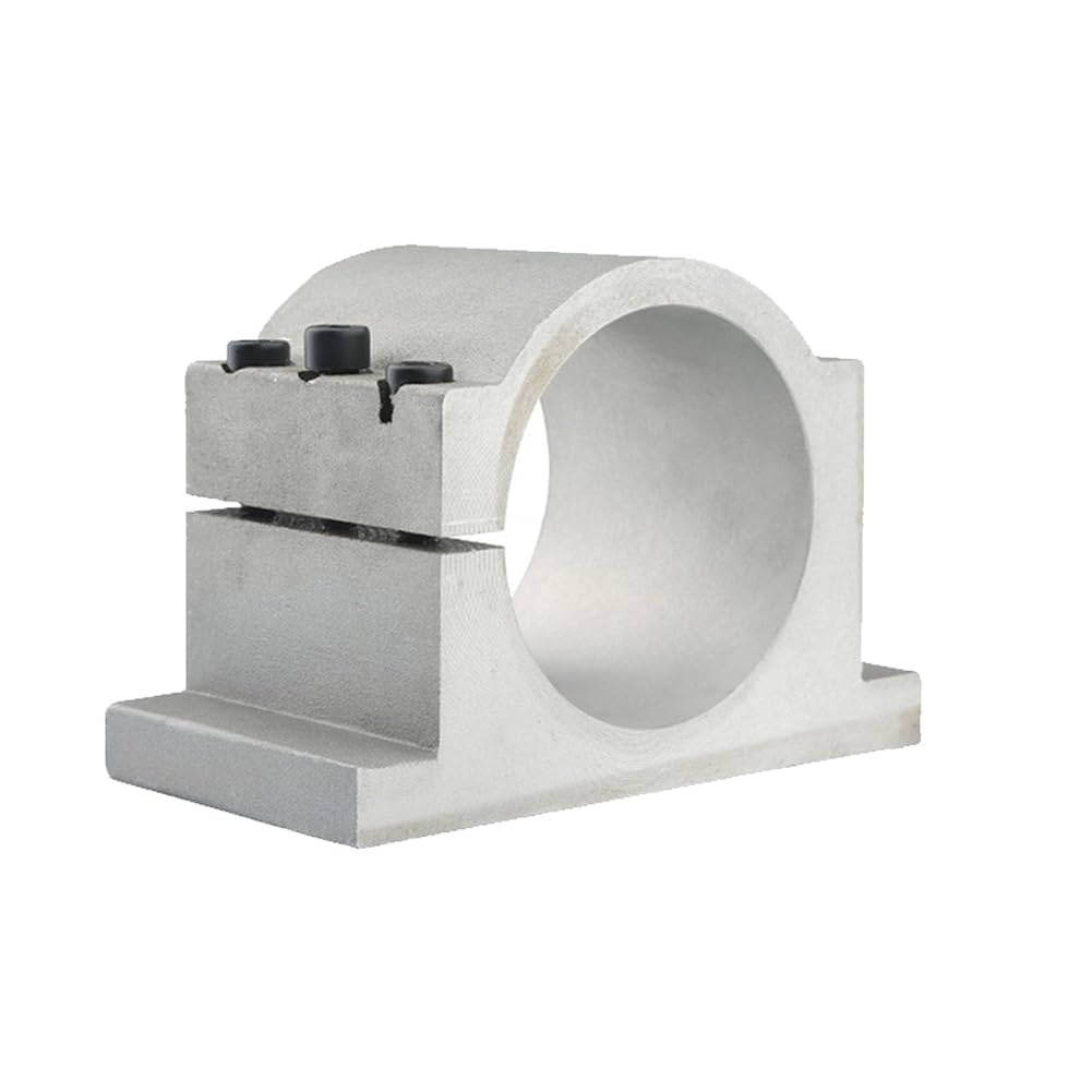 Base fissa in alluminio pressofuso, staffa di montaggio motore mandrino con finitura anodizzata, per macchine utensili CNC e sistemi automatizzati