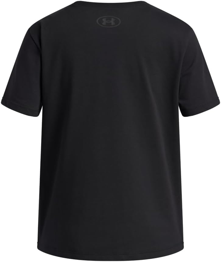 Under Armour Girls Rival Shimmer Short Sleeve T Shirt - Image 2