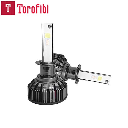 Torofibi H1 2 in 1 Canbus 8000lm LED+ RGB Headlight Daytime Running Light Replace Halogen Bulbs Control by Smartphone App