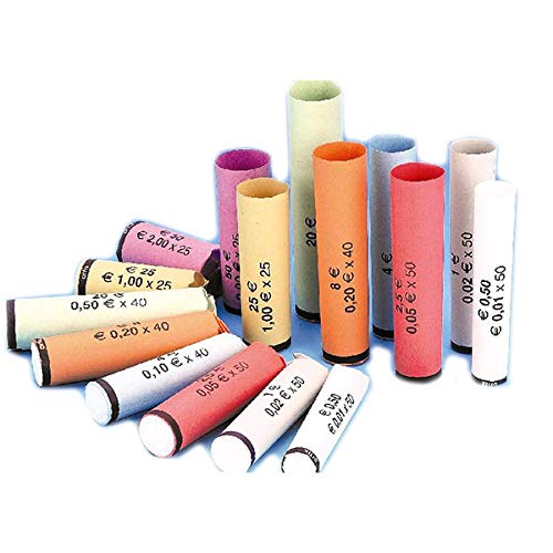 Lot de 1040 tubes euro panaché en papier pour mise en rouleau Cover