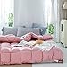 1pc Feather Fabric Quilts Duvet Luxury Warm Blanket Multicolor Optional Winter Comforter King Queen Twin Size_Queen : 200 * 230cm,4KG