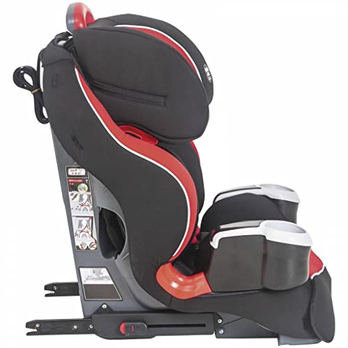 Cadeirinha para Carro Kiddo Modi Preto Vermelho 9 a 36 Kg Isofix
