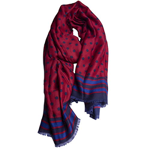Bel tessuto e finiture curate. Questo tessuto effetto cashmere ha la capacità di assorbire l'umidità ed è traspirante. Di facile manutenzione: i colori rimarranno sempre vividi e brillanti, non sbiadiscono. La forma lunga, rettangolare con bordo rifinito ne fanno la sciarpa perfetta da avvolgere al collo. Una idea regalo perfetta per mariti e mogli, ragazzo o ragazza. Misura: 85 x 190 cm
