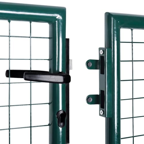 vidaXL Gartentor 289x125/306x175cm Doppeltor Zauntür Tor Garten Zaun Pforte