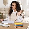 Colorful Memo Pad Set, 6 Pack Rainbow Sticky Notes Alternative, DIY Paper Cutting Notepads, Bright Color Stationery for Office School Home, Art Craft Project Supplies #4