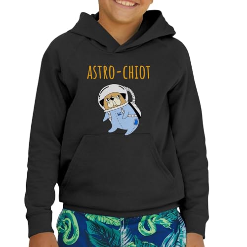 Sweat à capuche enfant astro chiot imprimé premium en coton doux - 2
