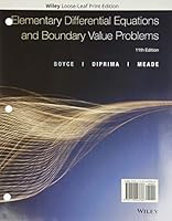 Elementary Differential Equations and Boundary Value Problems, WileyPLUS NextGen Card with Loose-leaf Set 1119499682 Book Cover