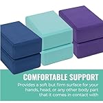 3" Yoga Block, 6 Pack Bulk EVA Foam Yoga Blocks, Firm and Supportive Yoga Brick, Balance Foam for Stretching, Pilates, and Workout, 3" x 6" x 9", Assorted - Image 4