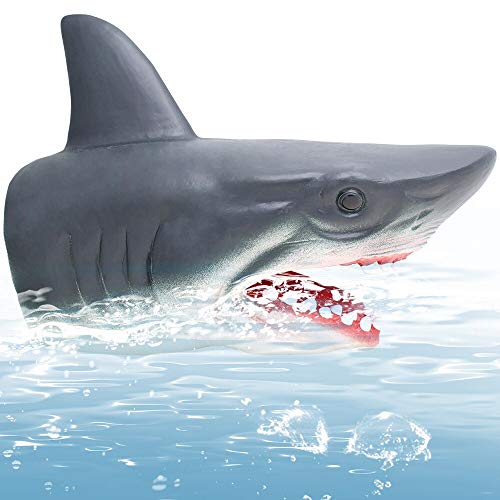 Present Avenue Hand Puppet for Toddlers, Soft Rubber Realistic Hand Puppets Toys for Kids (Shark)