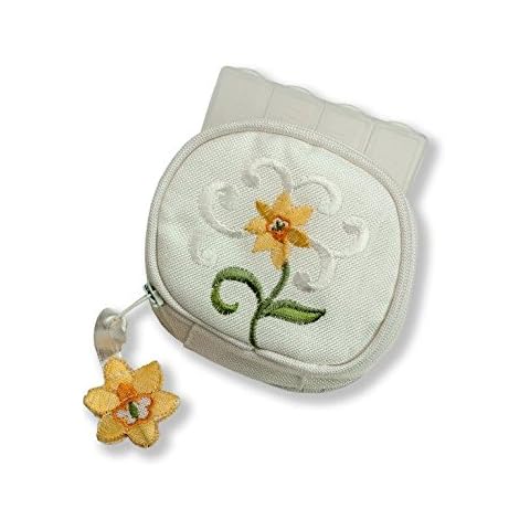 Justina Claire Pill Box Purse in a Daffodil Design Cover