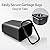 Halyuhn Black Small Trash Can 4Pack, 2Gallon/8 L Plastic Office Trash Can Garbage Can Under Desk, Trash Cans for Bedroom, Office and Kitchen, Bathroom Trash Can Fits Narrow Space, Plastic Trash Can