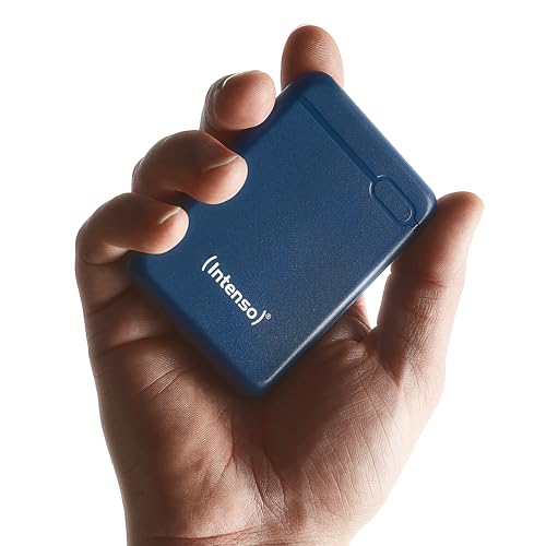 Power Bank XS5000 Intenso azul batería externa pequeña de 5000mAh para llevar en el bolsillo