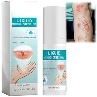 Skin Glue & Liquid Pla/ster Spray for Wou/nds - Waterproof,Quick-Dry Protective Film - Clear,Strong Hold Liquid Skin Glue & Spray Pla/sters for Humans,30ml