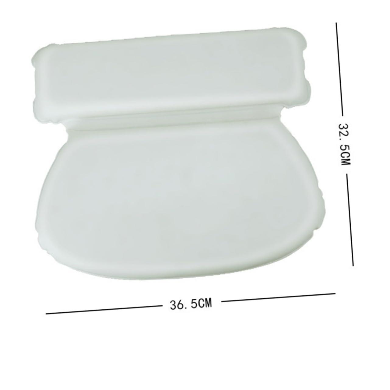 BESTYASH Almohada de Baño Antideslizante con Ventosas Cojín Ergonómico para Cuello y Espalda Premium con Superficie para Bañeras y SPA Casa y Centros de
