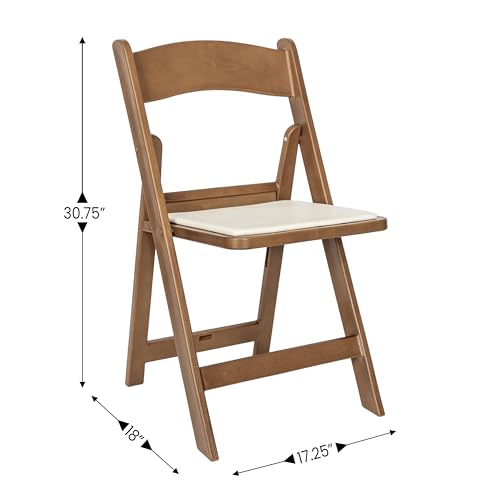 Image of Flash Furniture Hercules Resin Indoor /Outdoor Event Chair, Chestnut, 2-Pack