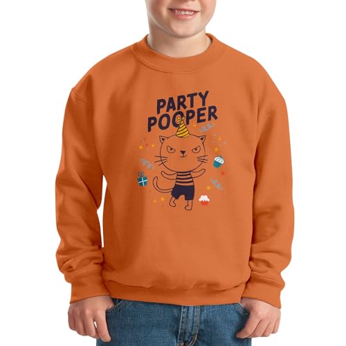 Sweatshirt enfant chat dessin humoristique pull résistant lavable en machine - 2