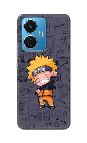 Image of Plastic Printfidaa Printed Hard Back Cover Case For Vivo Y55 (2022) | Vivo T1 44W | Vivo Iqoo Z6 44W Back Cover (Famous Anime Cartoon Character) -112, Multicolor