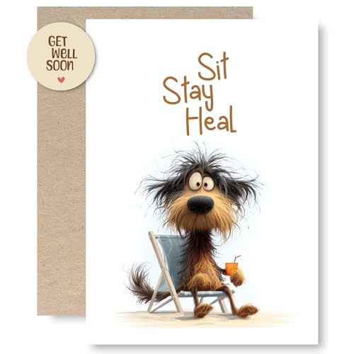 Funny Get Well Card for Women, Get Well Soon Card