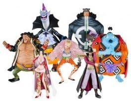 Bandai Tamashii Nations One Piece Seven Warlords of The Sea Chozoukei Damashii Toy Figures, Set of 8