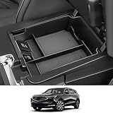 CDEFG Center Console Organizer Tray for 2022 2023 2024 Acura MDX Armrest Tray Storage Box Secondary Insert Coin Container 2022-2024 Acura MDX Interior Accessories (Black Trim)
