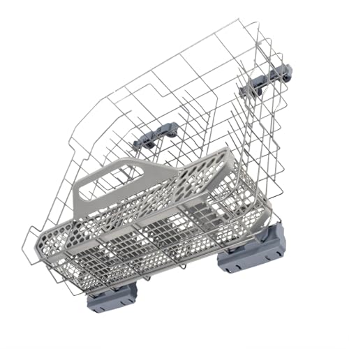 CaeorKvor Estante inferior para lavavajillas de larga duración, 28 x 26099, montaje universal, fácil de usar, con cesta de cubiertos