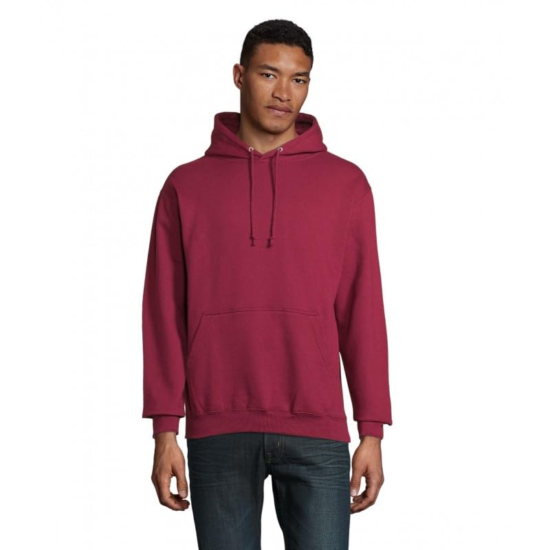 Sweat-shirt unisex à capuche bordeaux taille M modèle Condor
