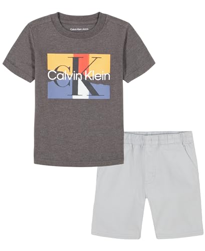 Image of Calvin Klein Boys' 2-piece Short Sleeve T-shirt and Shorts Set