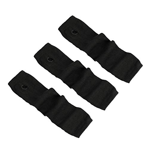 LEBQ 3 Paires Gants Longs sans Doigts d’Hiver Gants en Tricot Long Coude Gants Chauffe-Bras Trou pour Femmes Filles Cover