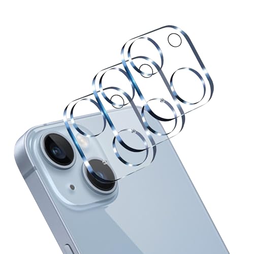 Trimming Shop Camera Lens Protector Compatible For iPhone 13 & iPhone 13 Mini 9H Tempered Glass Anti-Scratch Ultra-thin Anti-Shatter HD Clear Anti-Fingerprint Case Friendly Clear Pack of 3