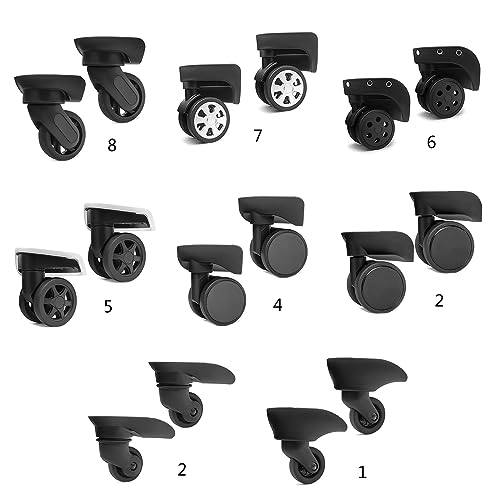 Luggage Replacement Wheels Wheel Repair Left and Right Wheels Convenient Trolley Case Luggage Wheels, One3