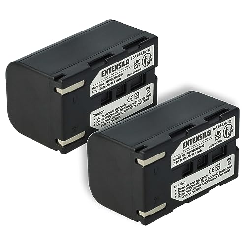 EXTENSILO 2X batería Compatible con Samsung SC-D451, SC-D357, SC-D355, SC-D354, SC-D353, SC-D352, SC-D351 cámara (1640 mAh, 7,2 V, Li-Ion)