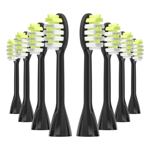 eufeifeiegds HY1100/HY1200�V���[�Y�d�����u���V�w�b�h�I�[�����P�A ips �����p���u���V�w�b�h 8�p�b�N ?(Black)