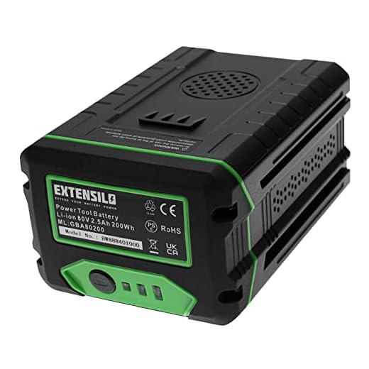EXTENSILO Batteri kompatibelt med Stiga Multiclip 47 S AE, Multiclip 50 AE, Multiclip 50 S AE elverktyg (2 500 mAh, Li-Ion, 80 V)