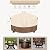 Alickwang 34-36 Inch Round Fire Pit Cover,Outdoor Waterproof 600D Heavy Duty Fade Resistant Round Firepit Cover,All Weather Protection Patio Fire Table Cover,Beige,36''Dia X 24''H