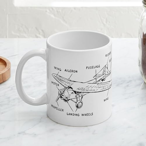 Taza de cerámica CaféPress avión pequeño 11 oz miniatura 5