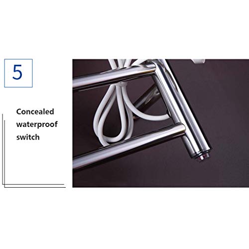 image for SJSLSJSL Towel Warmer, 85w Electric Heated Towel Rack, Ip44 Dustproof 