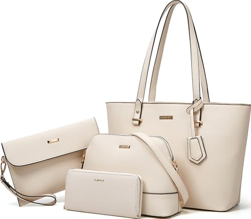 Image of Women Fashion Synthetic Leather Handbags Tote Bag Shoulder Bag Top Handle Satchel Purse Set