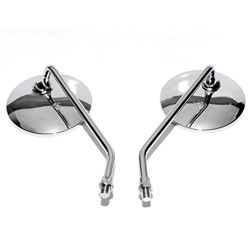 Yibid Universal 4" Motorcycle Rearview Mirrors For Harley Honda Yamaha Kawasaki Go Kart Vespa Sym Shadow Custom Suzuki Ducati Scooter Hyosung Kymco Victory Vulcan Sports Dirt Bike #TOP3