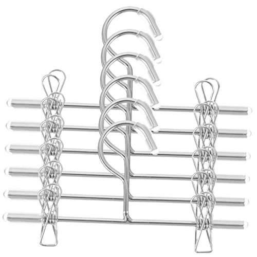 HOMOCONO 6Pcs Mini Doll Clothes Hangers Tiny Garment Storage for Dolls Lifelike Hangers for Organizing and Displaying Mini Clothing Random Color