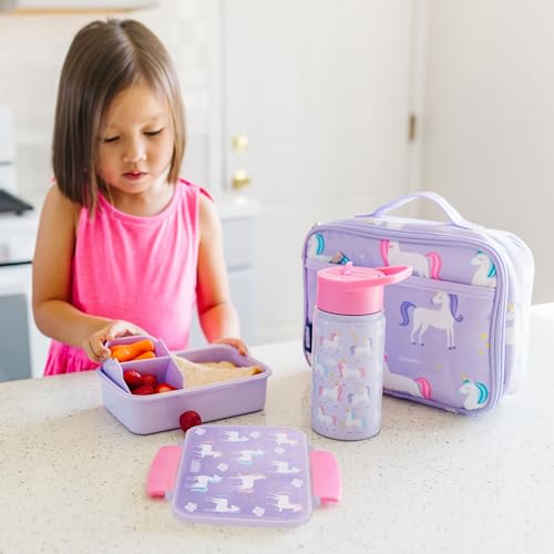 Image of Wildkin Reusable Food Container for Kids - Airtight, Leak Resistant, Dishwasher Safe - Unicorn
