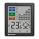 Bresser Thermo-Hygrometer mit Schimmelwarnung, Farb-Indikator, Raumklima-Manager, Misst Temperatur und Luftfeuchtigkeit, Grippe-/Hitzealarm, Grafische Feuchtigkeitshistorie, 95x85x21mm