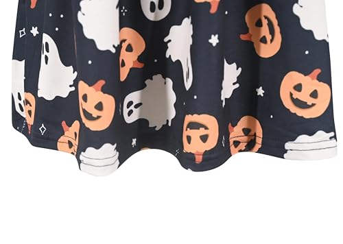 Image of Unique Baby Girls' Short Sleeve Everyday Printed Dresses for Kid and Toddler, Sizes 2T-12Y