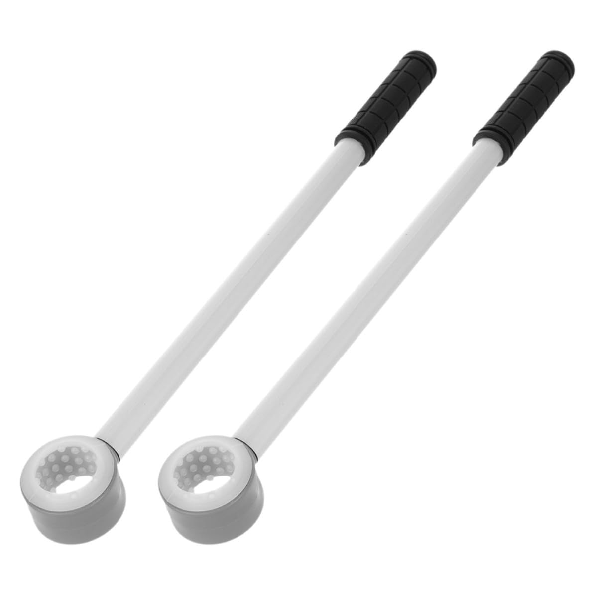 Tige d'ouverture de store en aluminium KICHOUSE avec crochet pour fenêtre | Lot de 2 argent