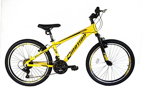 Umit 4MOTION Bicicleta, Juventud Unisex, Amarillo, 24'