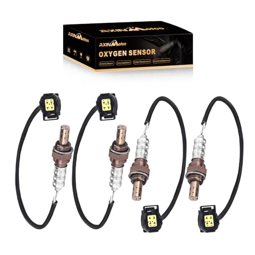AXINMOTOO O2 Oxygen Sensor 4PCS Upstream Downstream 56028994AA Replacement for Jeep TJ Wrangler Liberty Grand Cherokee, for Chrysler PT Cruiser, for Dodge Dakota Durango Neon for Ram 1500 2500 3500