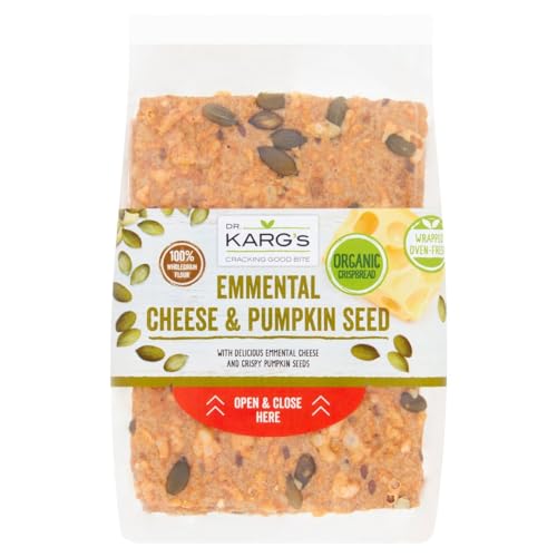 Dr Karg Organic Emmental Pumpseed Crispbread 200 g - 5 Pack