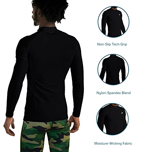 CompressionZ Mens Quick Dry Compression Long Sleeve Baselayer Athletic Shirt3