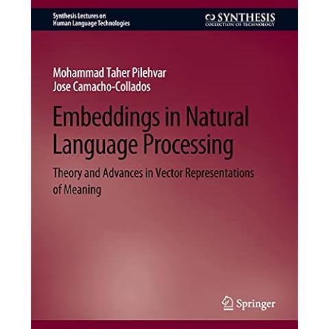 Embeddings in Natural Language Processing: Theory and Advances in Vector Representations of Meaning (Synthesis Lectures on Human Language Technologies) Cover