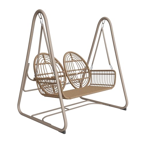 Banco colgante, columpio para exteriores, columpio de jardín, columpio de jardín de 2 plazas, sillón colgante para exteriores para 2 personas, columpio de jardín, muebles de terraza exterior, muebles