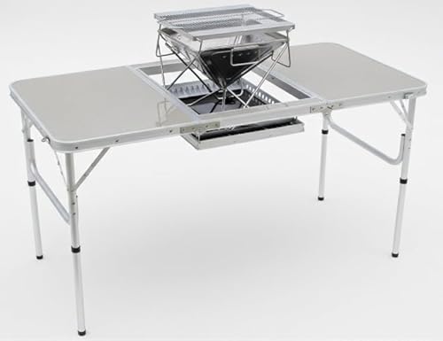 CHANODUG OUTDOOR 2WAY �o�[�x�L���[�e�[�u�� OW-150 �����ύX�� ���[�P�[�X�t BBQ ���o�[�x�L���[ �L�����v �A�E�g�h�A ���W���[ �p�[�e�B�[ �܂肽���� �s�N�j�b�N �Ԍ� �R�����C���X�g�[�� �O�����ݒu